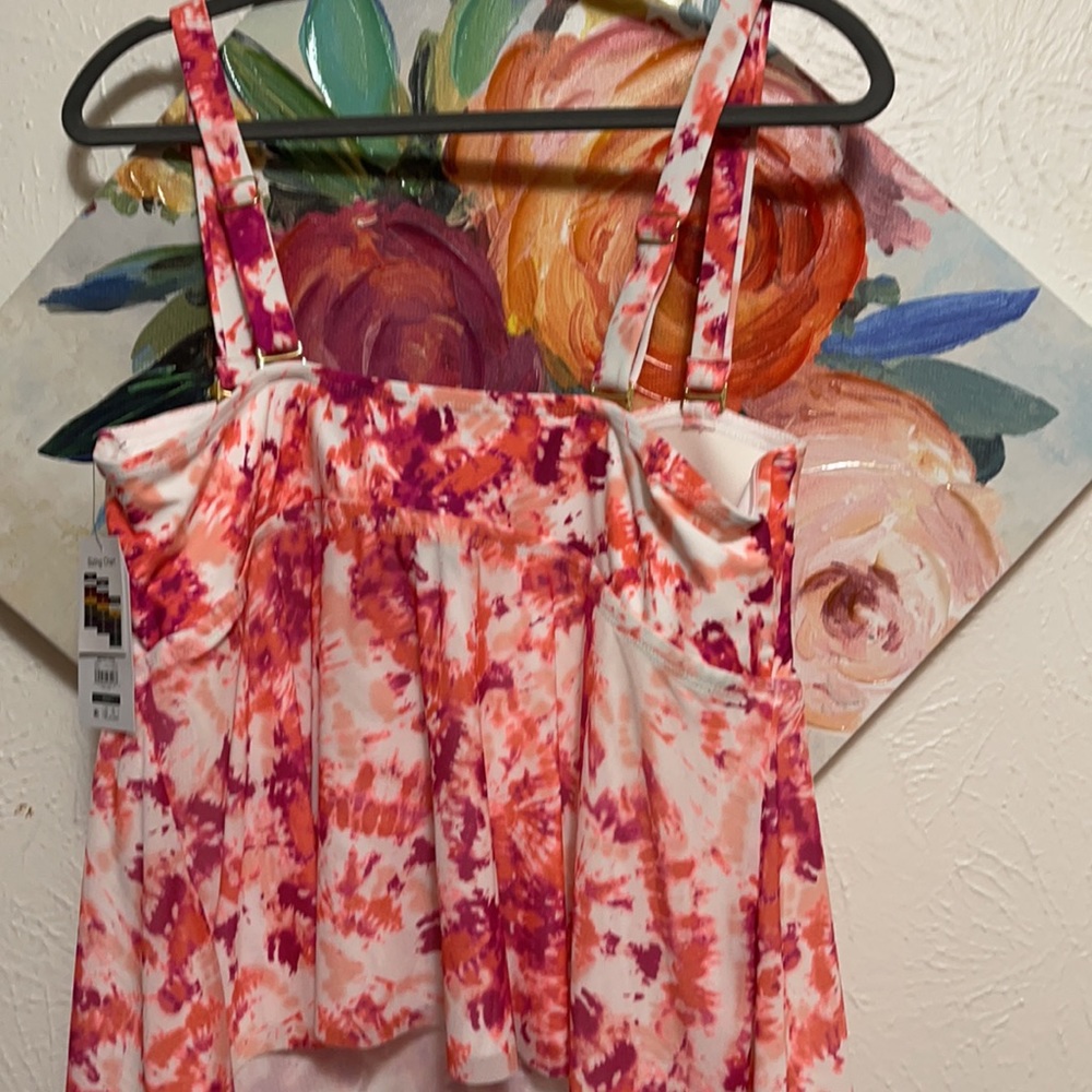 🏊♂️ NET Swim Top in bright multicolor tie-dye. - Picture 5 of 6